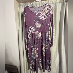 Floral Long Sleeve Dress